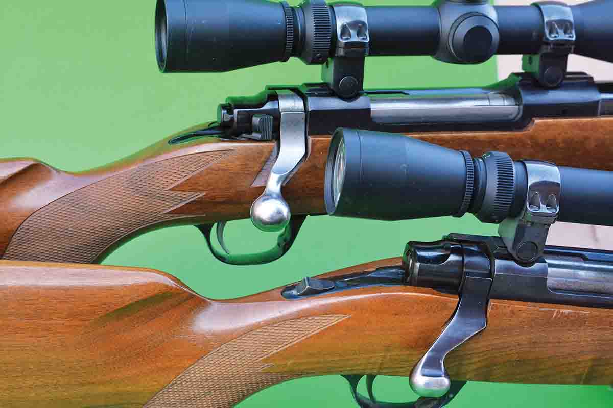The original Ruger M77 featured a tang safety.